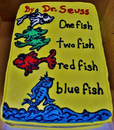 Dr. Seuss book cake (ALL ButterCream) - Cake by Nancys Fancys Cakes & Catering (Nancy Goolsby)