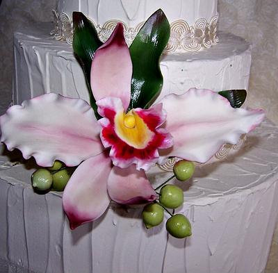 Ruffly Orchid - Cake by Lorri