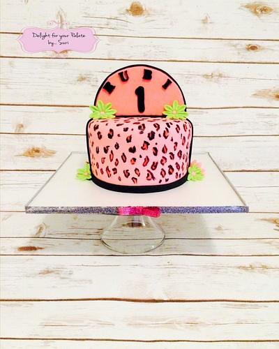 Cheetah Hot Pink Cake  - Cake by Delight for your Palate by Suri