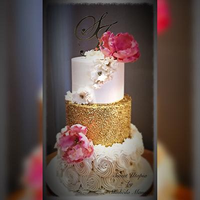 Vintage wedding cake  - Cake by Shuheila