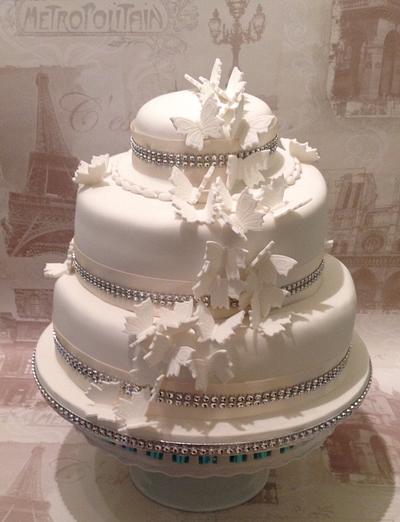 Butterfly Wedding Cake - Cake by Carmel Millar