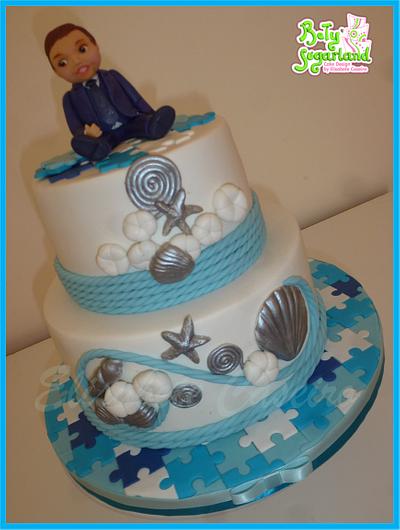 Autism and sea inspired christening - Cake by Bety'Sugarland by Elisabete Caseiro 