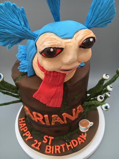 Blue Worm Labryinth cake - Cake by Any Baked Cakes