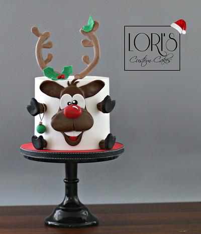 Rudolf... - Cake by Lori Mahoney (Lori's Custom Cakes) 