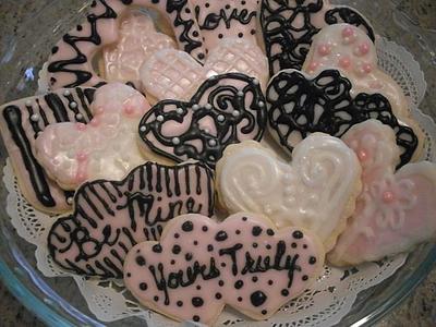 Vintage Valentine Cookies - Cake by Ms. Shawn