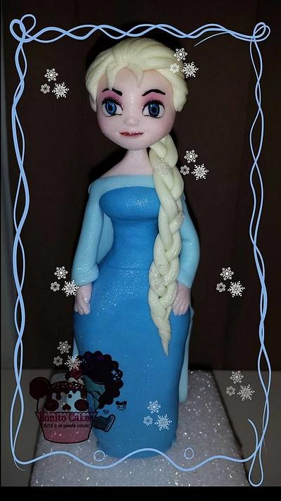 Elsa cake topper!!! - Cake by Bonito Cakes "Arte q se puede comer"