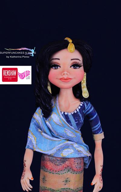My doll bride - Spectacular Pakistan Collaboration - Cake by Super Fun Cakes & More (Katherina Perez)