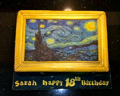 The Starry Night Cake! - Cake by Iria Jordan