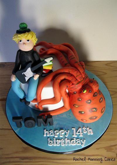 Octopus guitar cake! - Cake by Rachel Manning Cakes