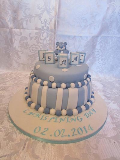 'Isaac's Christening Cake' - Cake by The Annie Grace Bakery
