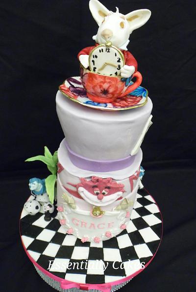 Alice in Wonderland - Cake by Essentially Cakes