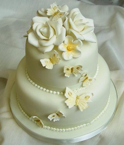 50th wedding anniversary cake - Cake by Sandra's cakes