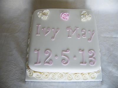 Christening cake  - Cake by berrynicecakes