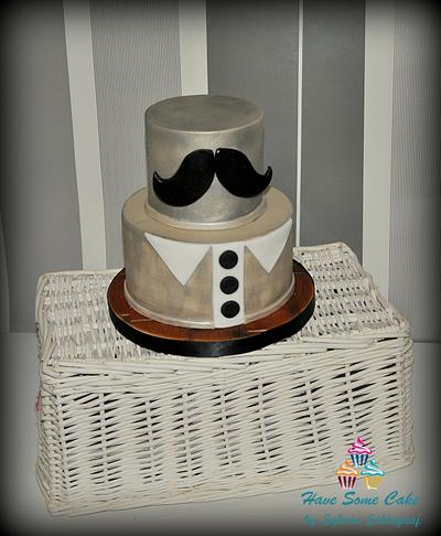 Movember cake - Cake by Sylwia Sobiegraj The Cake Designer