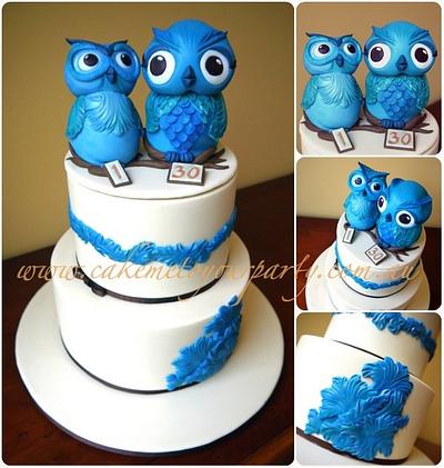 Vintage Owl Cake - Cake by Leah Jeffery- Cake Me To Your Party