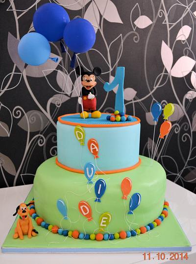Mickey Mouse first birthday cake - Cake by DolciCapricci