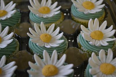 Daisy babyshower cupcakes  - Cake by Cakesbylala