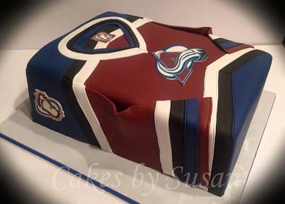 Avalanche jersey cake - Cake by Skmaestas