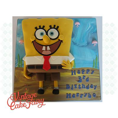 Who lives in a pineapple under the sea? - Cake by Vintage Cake Fairy