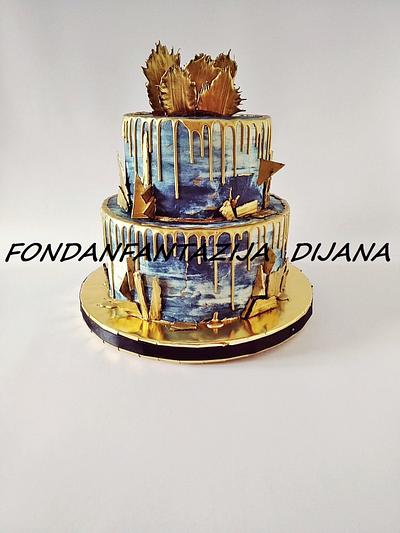 Drip cake  - Cake by Fondantfantasy