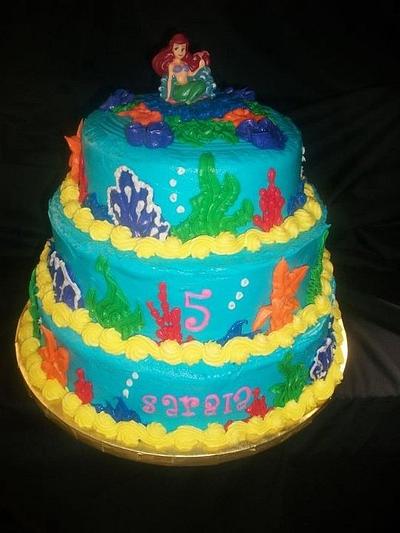 Little Mermaid Birthday Cake - Cake by caymancake