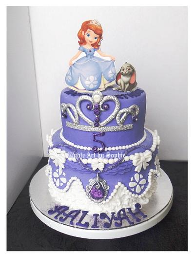 Sofia the first  - Cake by sophia haniff