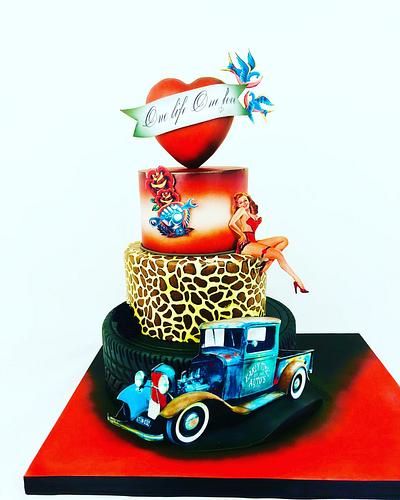 Old school cake - Cake by Cindy Sauvage 