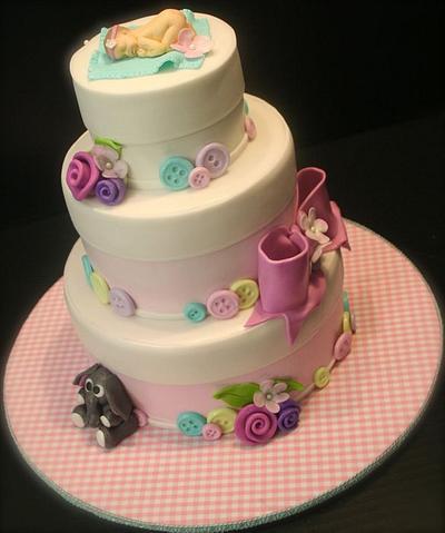 Buttons and Bows! - Cake by Stacy Lint
