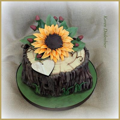 Sunny sunflower! - Cake by Karen Dodenbier