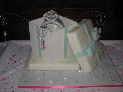 Engagement Ring Cake ALL EDIBLE!   - Cake by Kristen