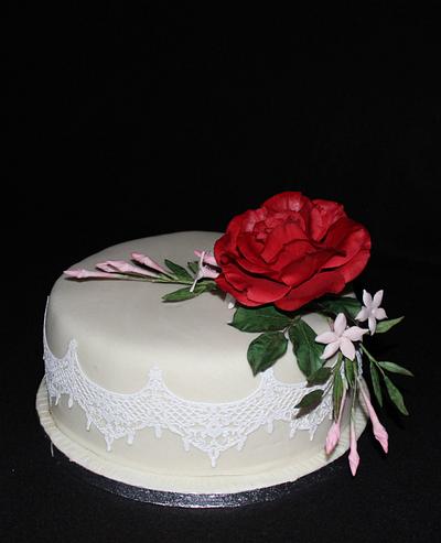 Red rose - Cake by Anka