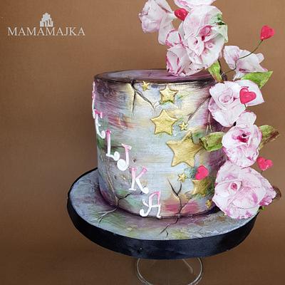Flowers and stars - Cake by Marija