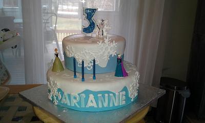 My 3 year olds Frozen cake - Cake by Côté Sucré
