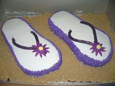 Flip Flops - Cake by Ashley