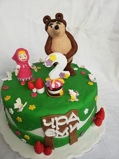 Маша и мечока - Cake by CakeBI9
