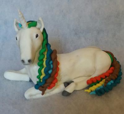 unicorn cake topper - Cake by Petra