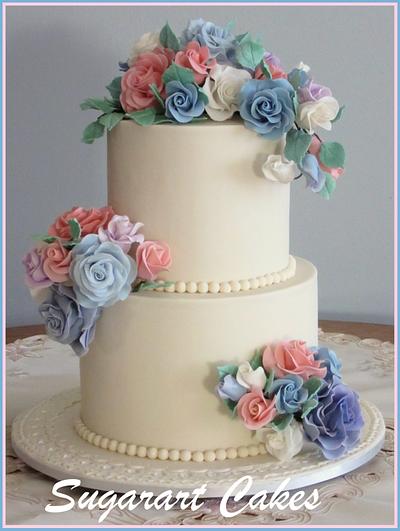 For a Love of Roses  - Cake by Sugarart Cakes