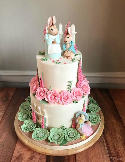 Peter Rabbit Baby Shower Cake - Cake by Mandyscakehaven