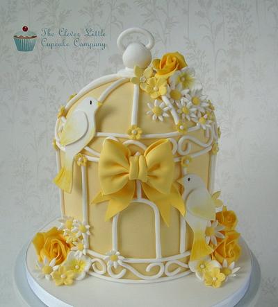 Lemon Wedding Birdcage Cake - Cake by Amanda’s Little Cake Boutique