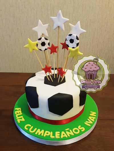 Football cake - Cake by Dulce Arte - Briseida Villar