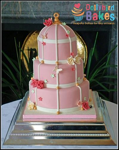 Vintage birdcage wedding cake - Cake by Dollybird Bakes