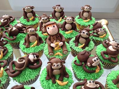Cheeky Monkey 2nd Birthday cupcakes - Cake by Yvonne Beesley