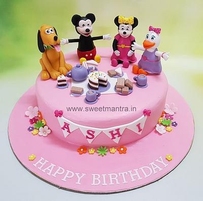 Mickey and Minnie mouse cake - Cake by Sweet Mantra Homemade Customized Cakes Pune