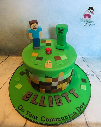 Minecraft Communion Cake - Cake by Little Cake Fairy Dublin