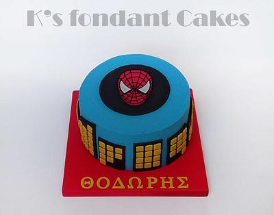Spiderman Cake - Cake by K's fondant Cakes