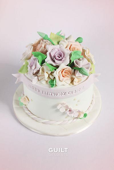 Flowers  - Cake by Guilt Desserts