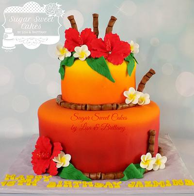 Hawaiian Sweet 16 - Cake by Sugar Sweet Cakes