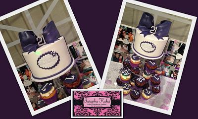 Purple 21st Birthday - Cake by Wendy - Saraphia Kakes