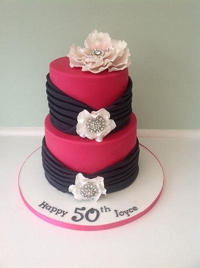 Pink and simple - Cake by Keeley Cakes