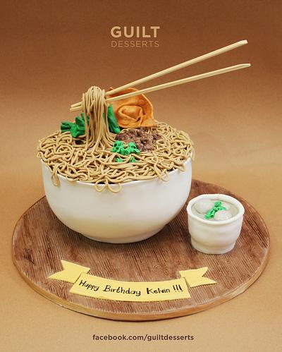 Flying Chopstick Noodle Cake - Cake by Guilt Desserts